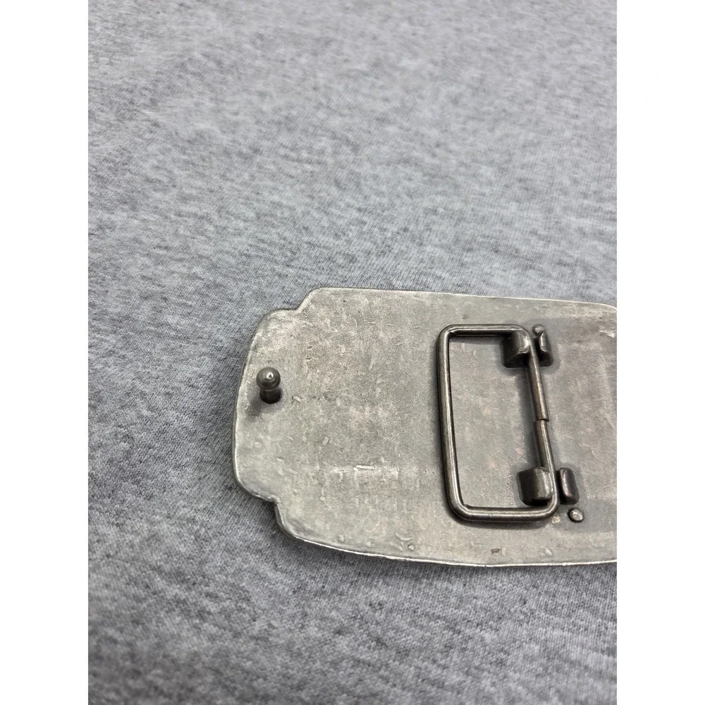 Antique Blank Military Style Riveted Metal Belt Buckle Custom